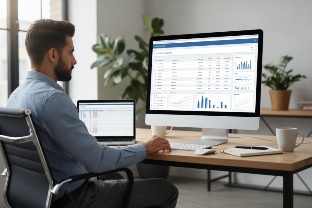 Dental clinic keyword research Google Ads