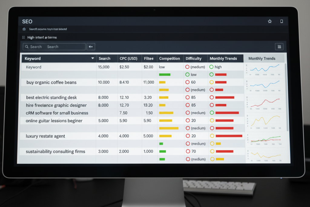 Google Ads keyword research high intent