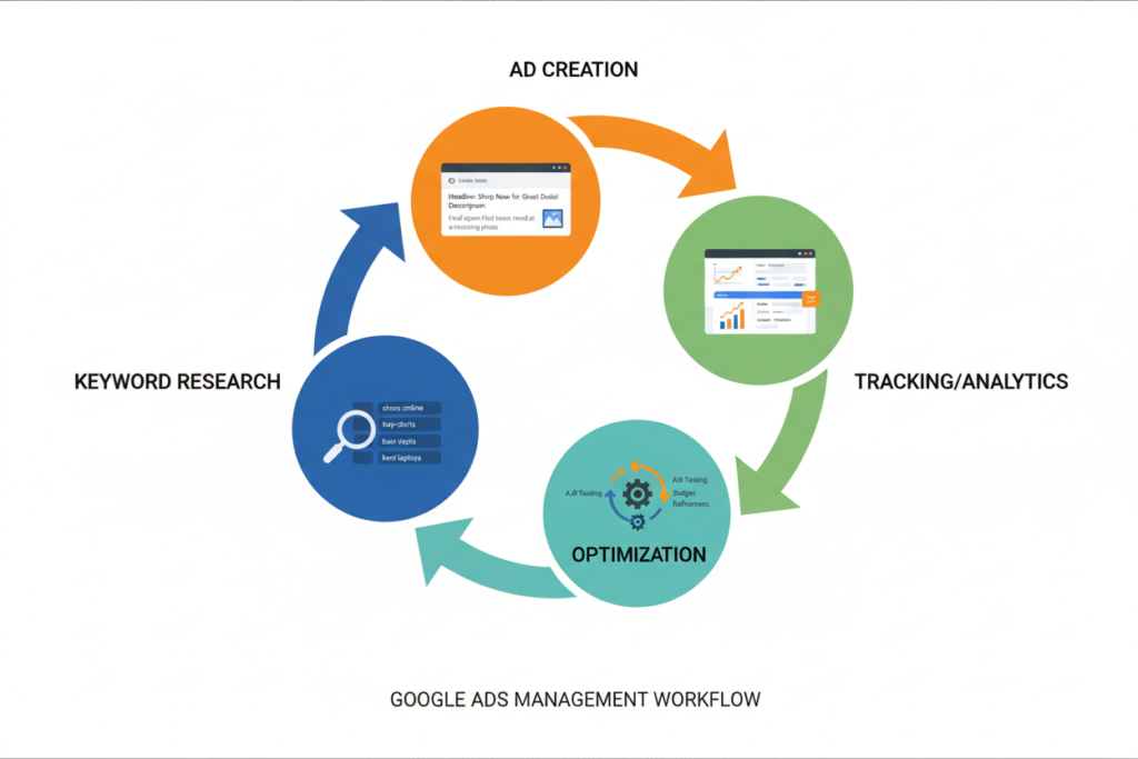 Google Ads management process