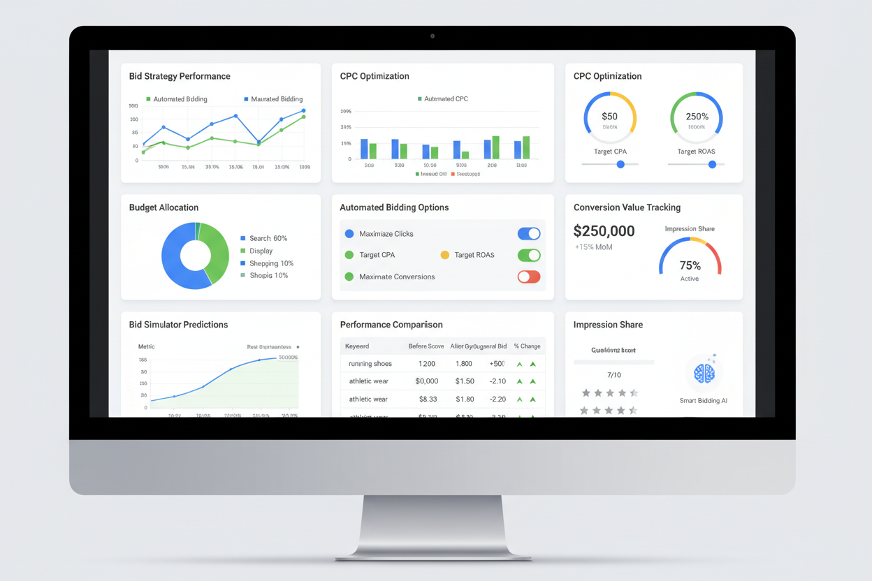 Google Ads bidding strategy optimization