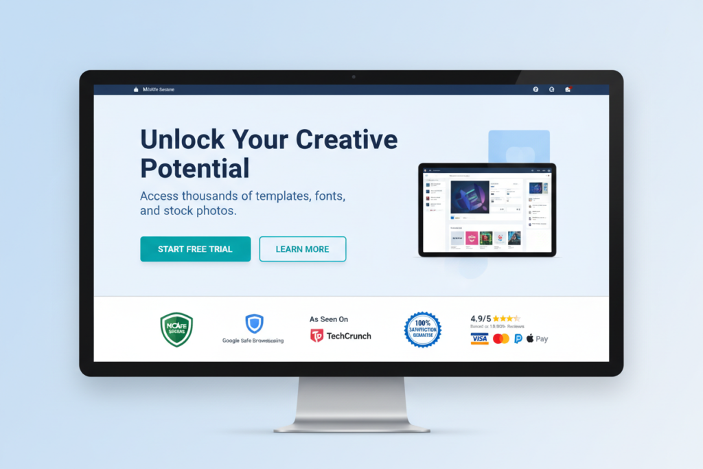 conversion optimized landing page design