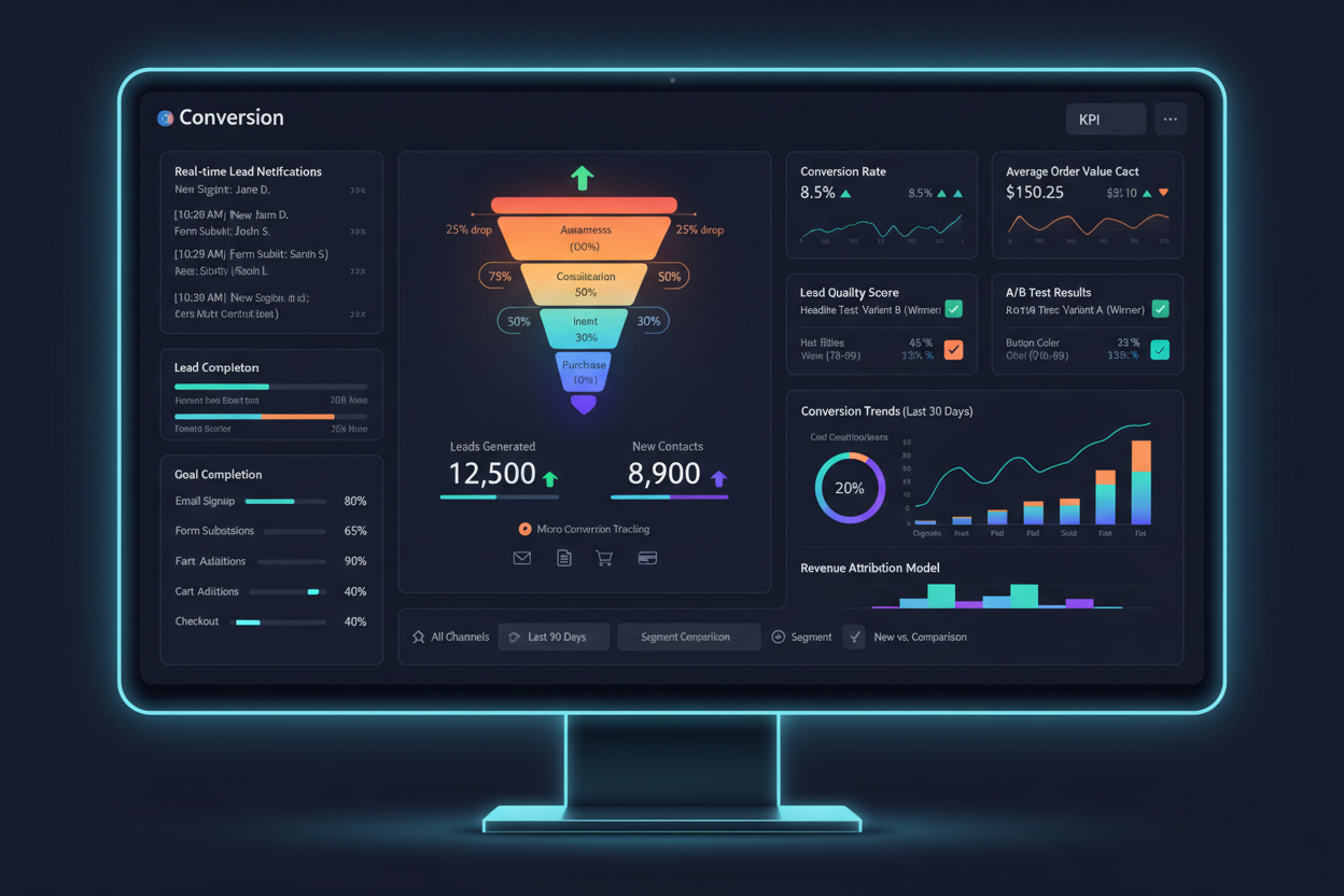 Conversion-focused systems designed to increase leads and improve campaign results