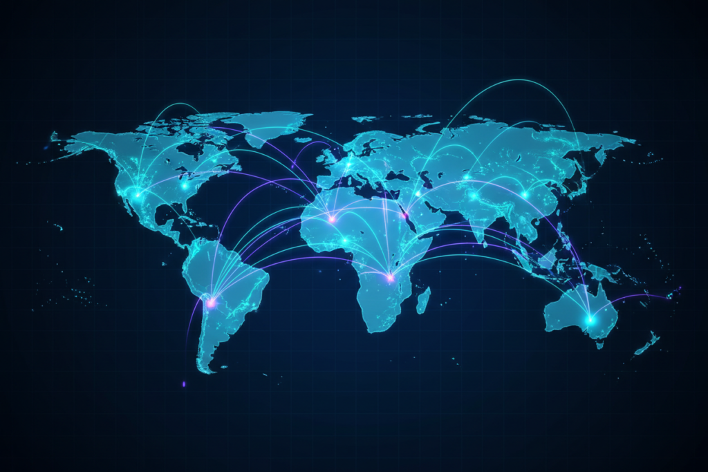 global digital marketing services map