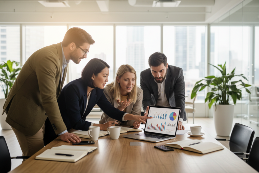 marketing team planning Google Ads strategy