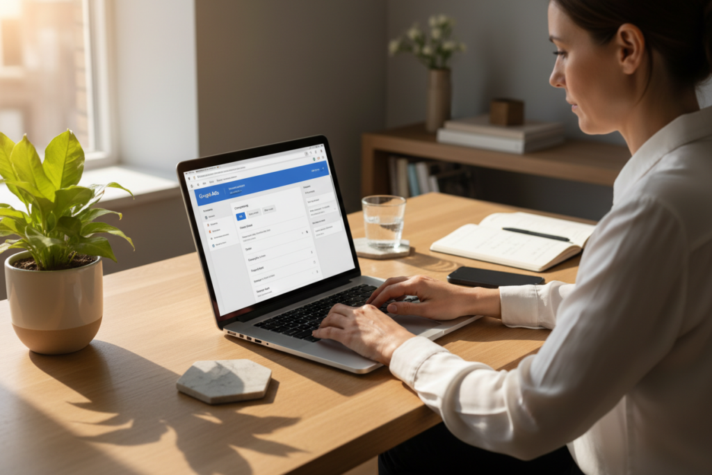 Google Ads setup campaign creation