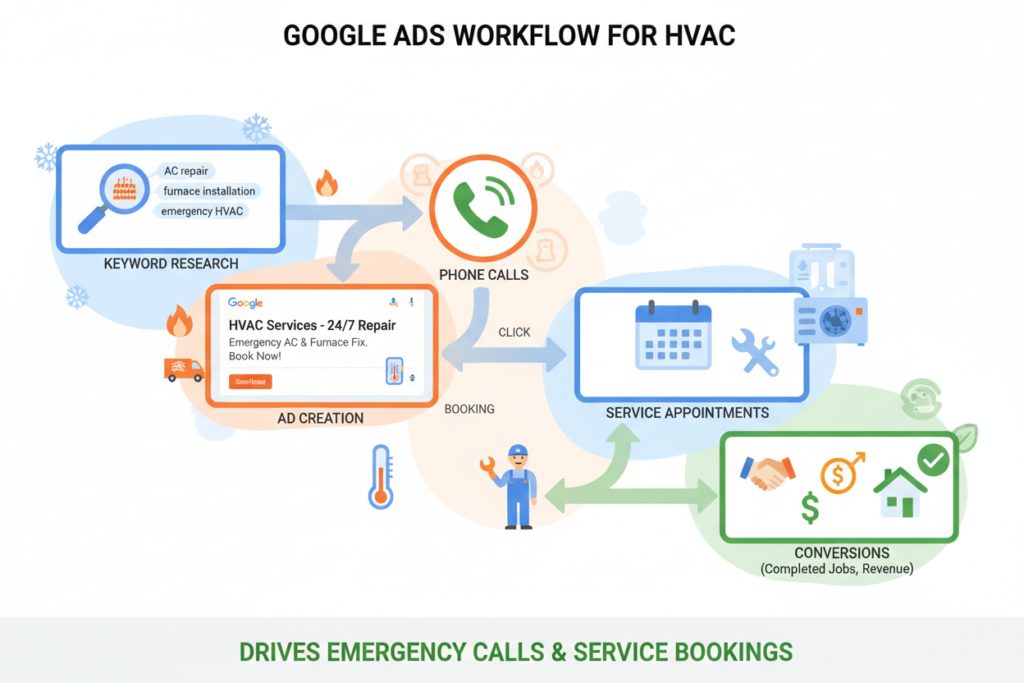 HVAC Google Ads strategy
