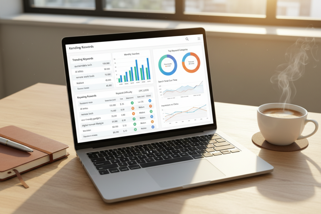 Keyword discovery dashboard
