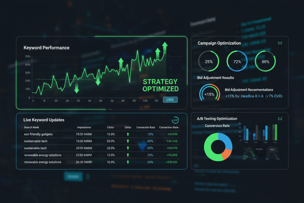 Continuous keyword optimization