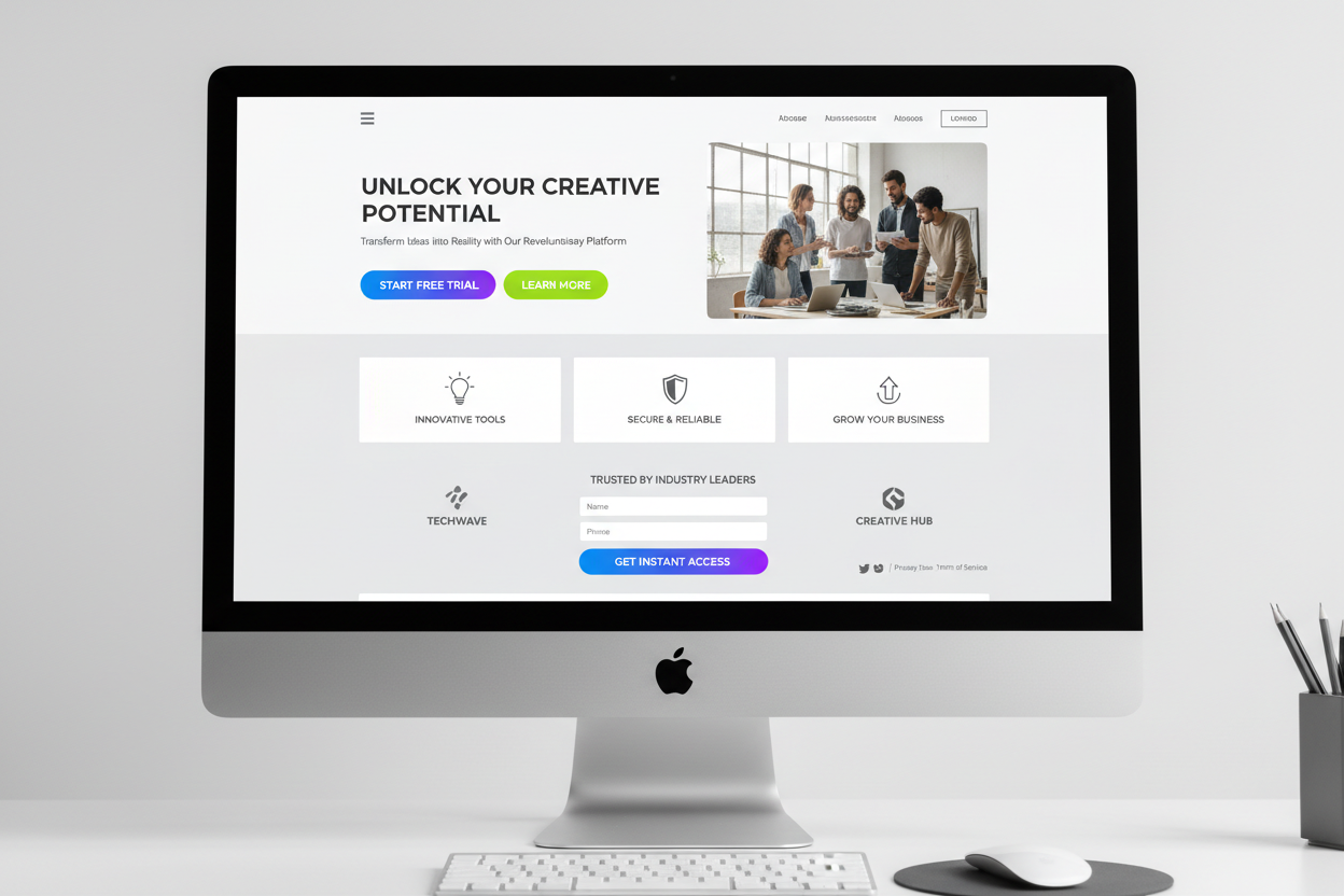 high converting landing page design for Google Ads