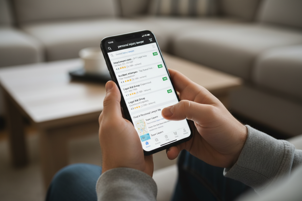 lawyer search Google Ads USA