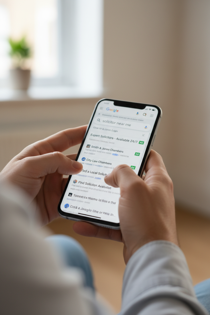 lawyer search Google Ads